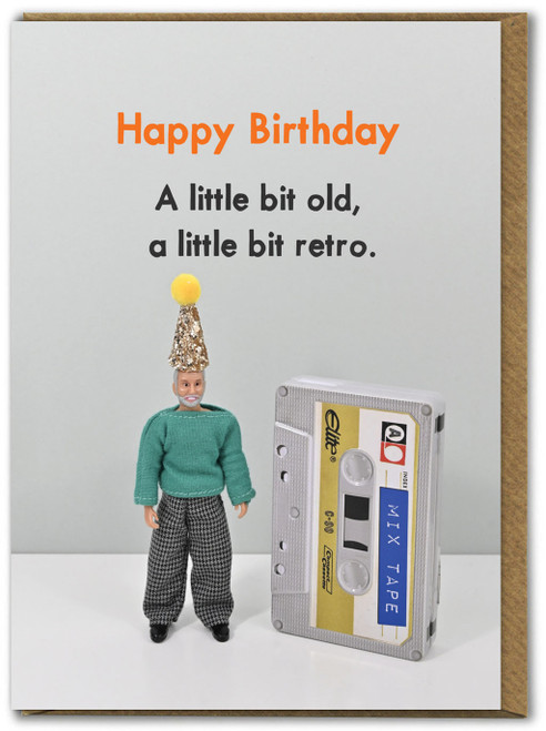 Funny Birthday Card Old And Retro By Bold & Bright