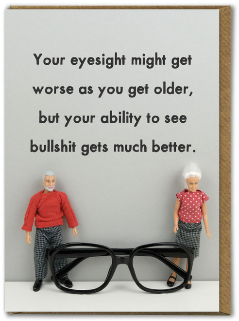Rude Birthday Card Eyesight By Bold & Bright