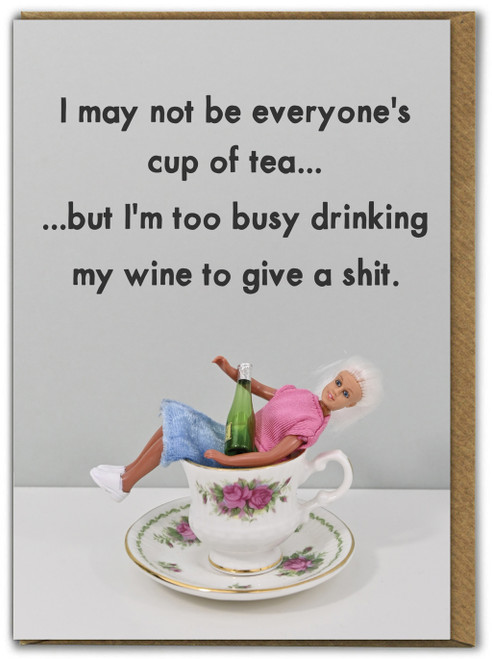 Funny Birthday Card Cup Of Tea By Bold & Bright