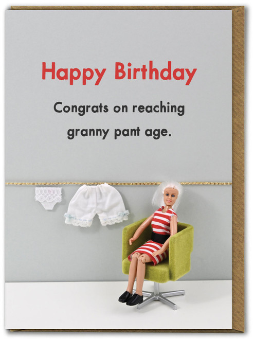 Funny Birthday Card Granny Pants By Bold & Bright