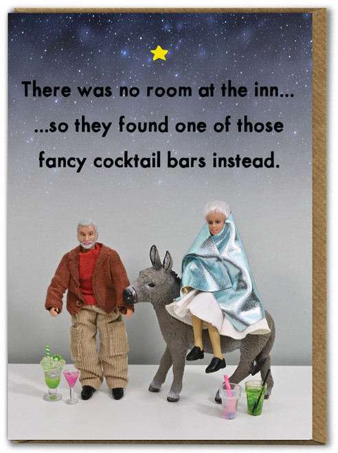 Funny Christmas Card No Room At The Inn By Bold & Bright