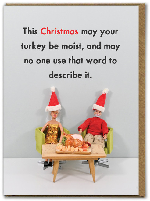 Rude Christmas Card Moist Turkey By Bold & Bright