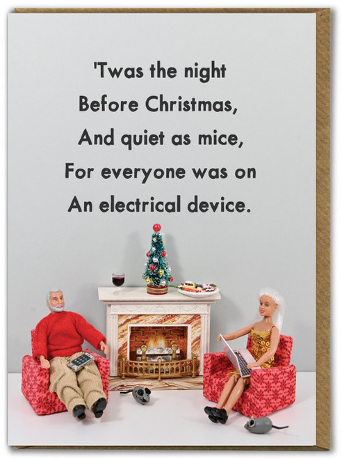 Funny Christmas Card Twas The Night Before By Bold & Bright