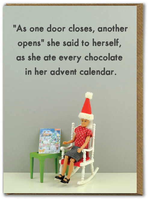 Funny Christmas Card Advent Doors By Bold & Bright