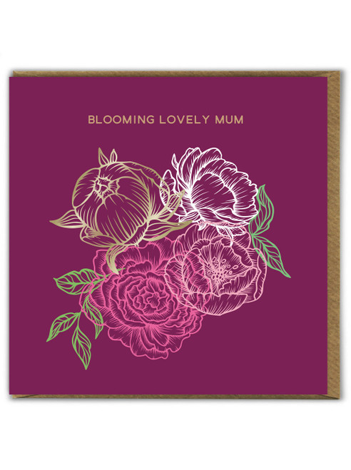 Pretty Mother's Day Card - Blooming Lovely Mum