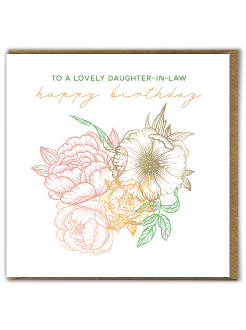 Lovely Daughter-In-Law Birthday Card