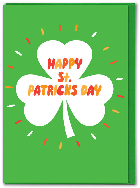 Funny Shamrock St Patricks Day Card