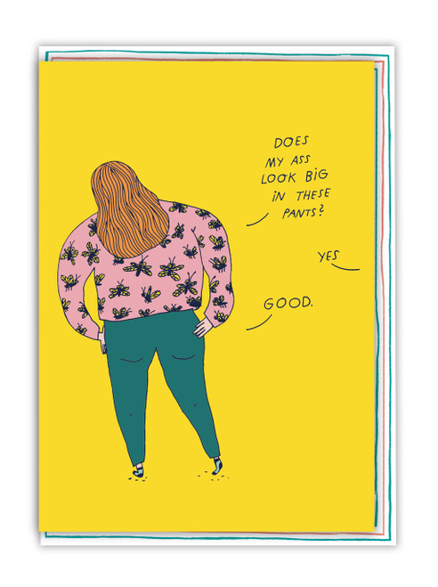 Funny Big Ass Birthday Card By Majasbok