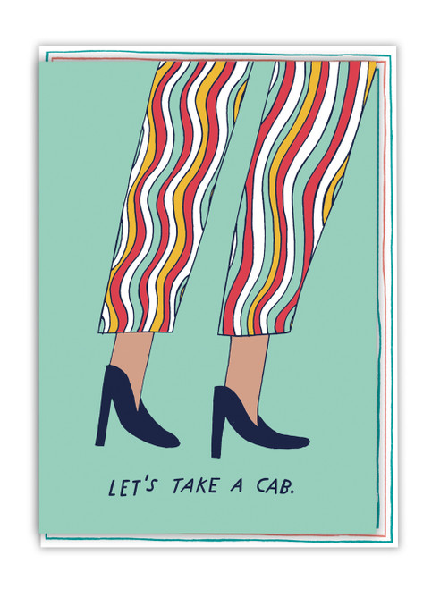 Funny Take A Cab Birthday Card By Majasbok