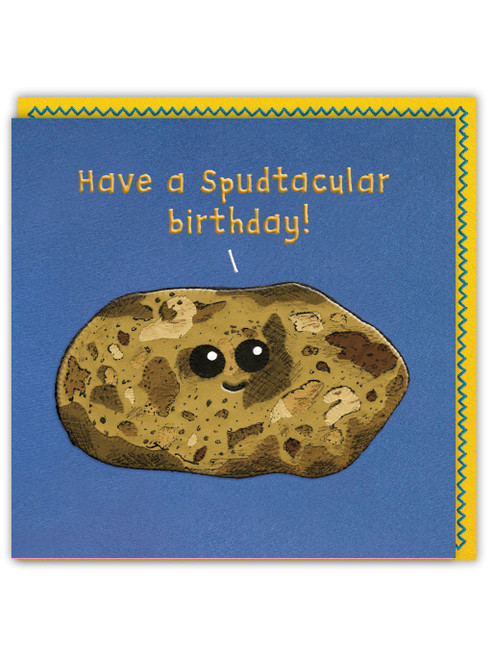 Funny Spudtacular Birthday Card (Embossed) By Sew Your Soul