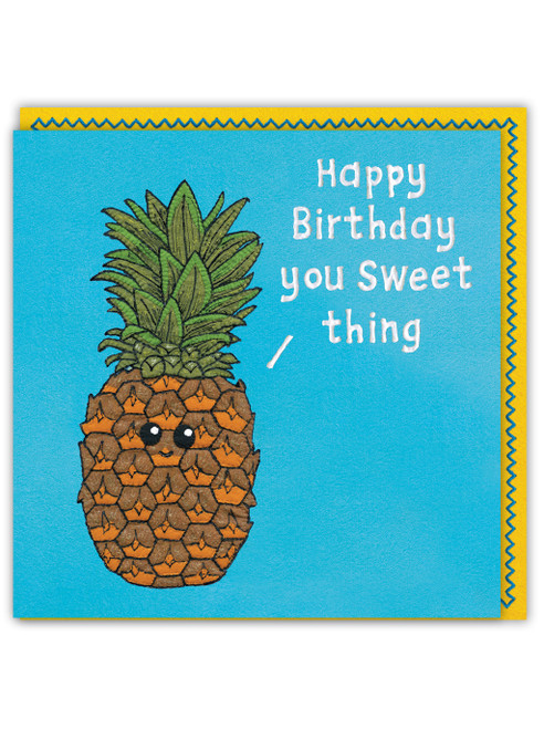 Funny (Embossed) Birthday Card - Sweet Thing By Sew Your Soul