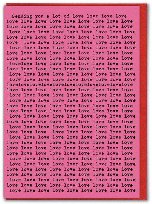 Valentines Card - Send Lots Of Love By Hayden Kays