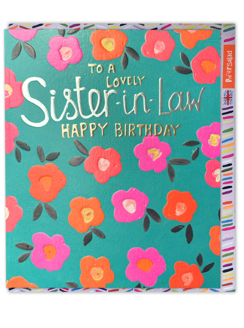To A Lovely Sister-in-law Birthday Card By Paper Salad