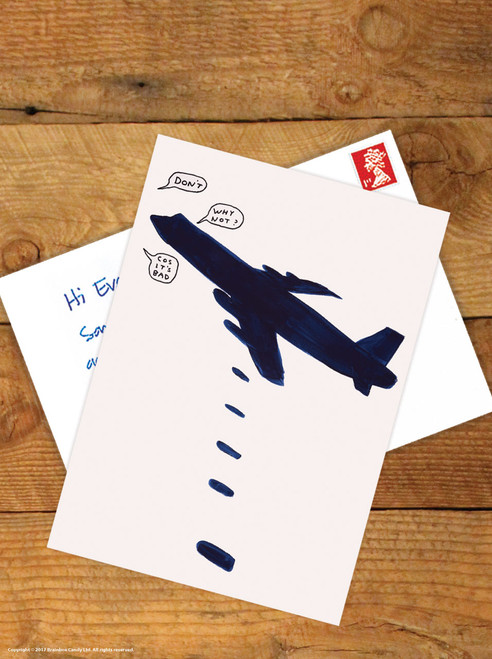 Bad Bombs David Shrigley Postcard