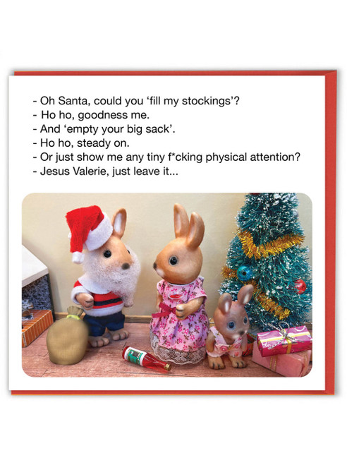 Rude Christmas Card Fill My Stocking By Forest_Fr1ends