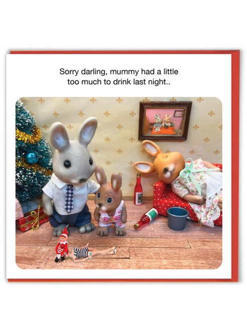 Funny Christmas Card Too Much To Drink By Forest_Fr1ends