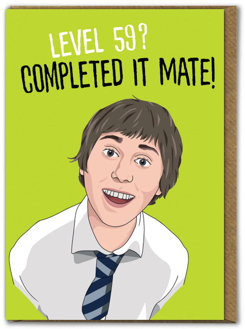 Funny 60th Birthday Card - 59 Completed It Mate