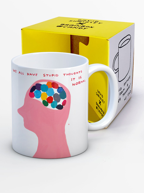Funny Boxed Mug Stupid Thoughts By David Shrigley