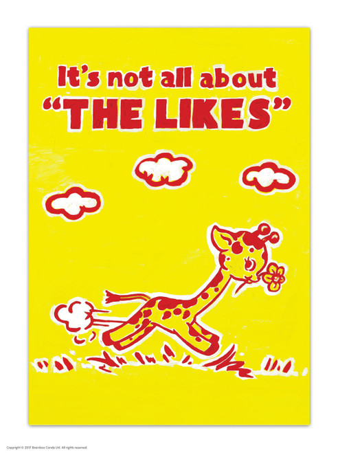 Funny Postcard Not About The Likes By Magda Archer