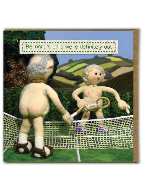 Rude Birthday Card Balls Were Out By Nudinits