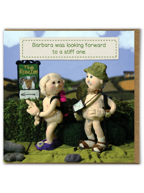 Rude Birthday Card Looking Forward To Stiff One By Nudinits