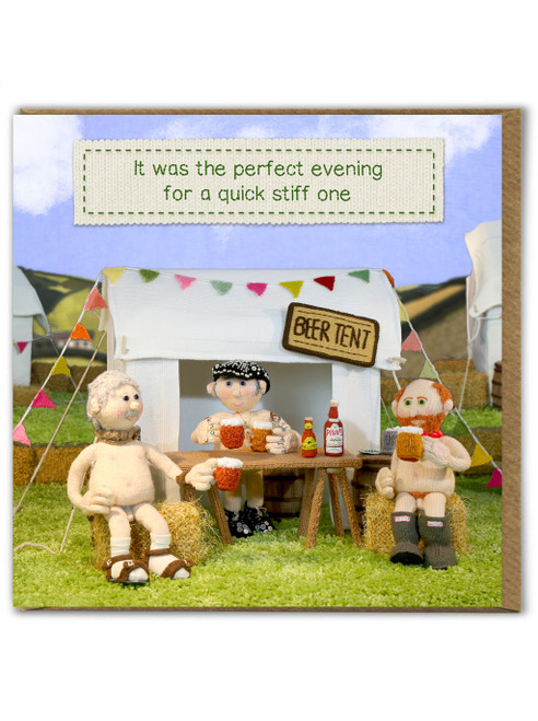 Rude Birthday Card Quick Stiff One By Nudinits