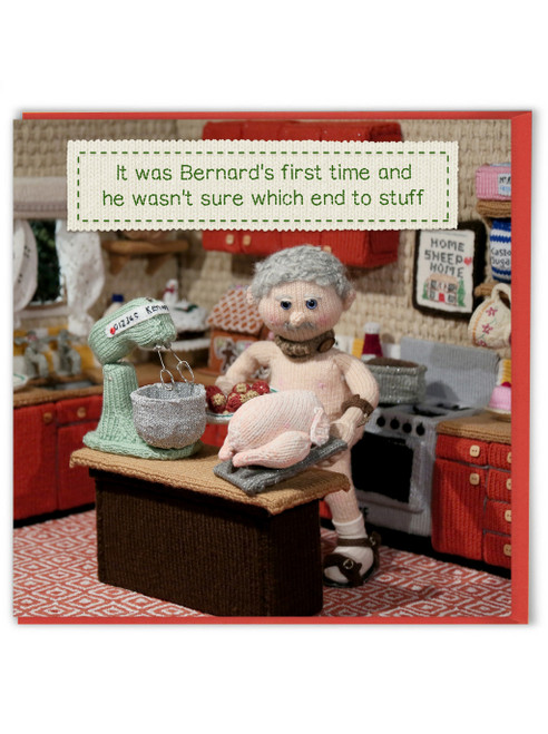 Rude Christmas Card Bernard Stuffing By Nudinits