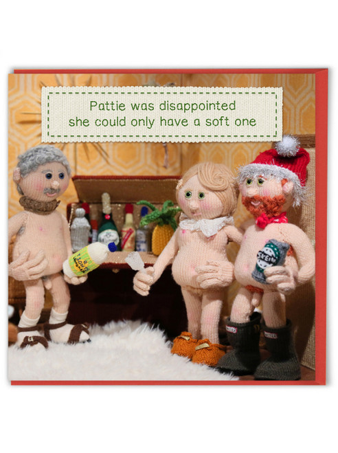 Rude Christmas Card Soft One By Nudinits