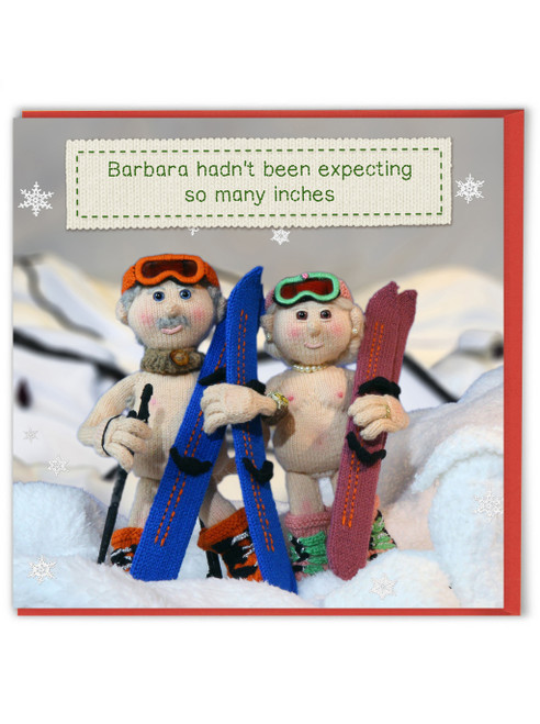 Rude Christmas Card So Many Inches By Nudinits