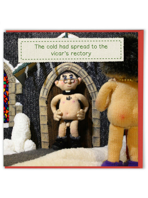 Rude Christmas Card Vicar’s Rectory By Nudinits