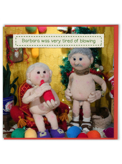 Rude Christmas Card Tired Of Blowing By Nudinits