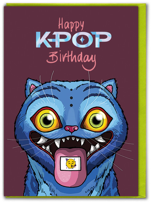 Funny Birthday Card - K-Pop Birthday By Bryony Walters