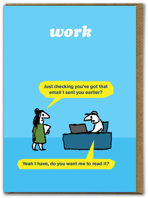 Funny Birthday Card Work Email By Modern Toss