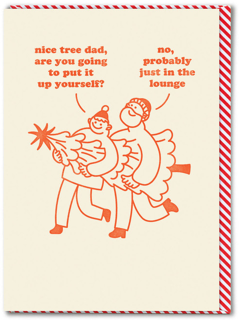 Funny Christmas Card Nice Tree Put Up Yourself By Brainbox Candy
