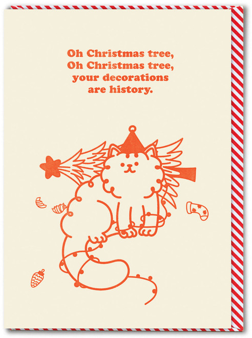 Funny Christmas Card Decorations History