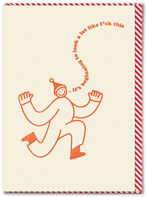 Funny Christmas Card It's Beginning To Look By Brainbox Candy