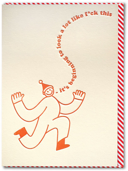 Funny Christmas Card It's Beginning To Look By Brainbox Candy