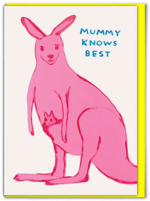Funny Mummy Know's Best Birthday Card By David Shrigley