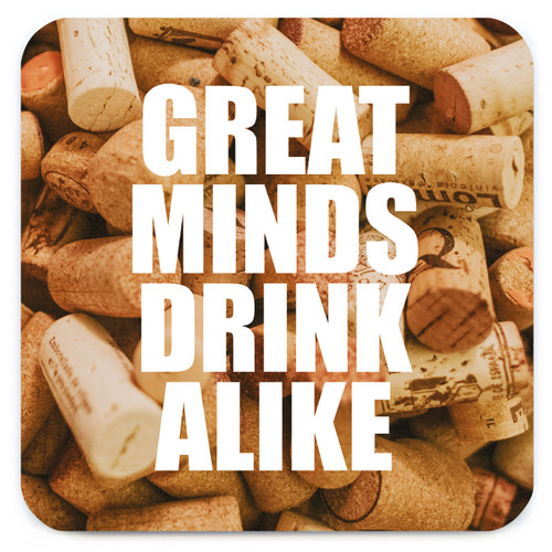 Funny Coaster - Great Minds By Hayden Kays