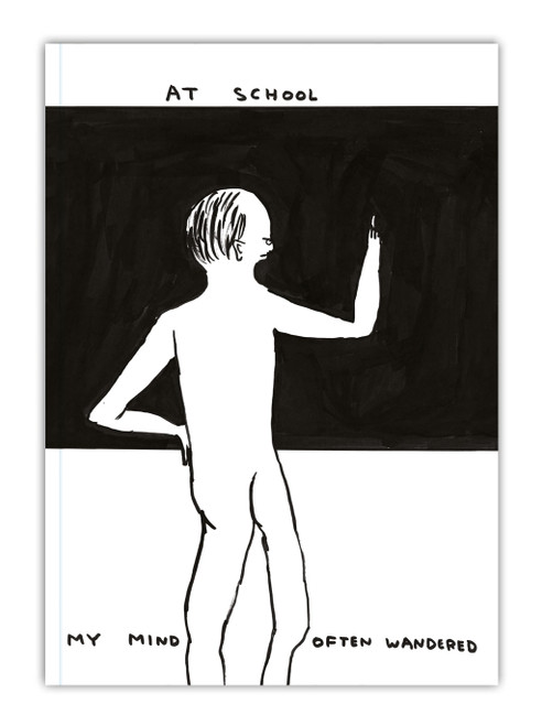 Funny A5 Notebook Mind Often Wandered By David Shrigley