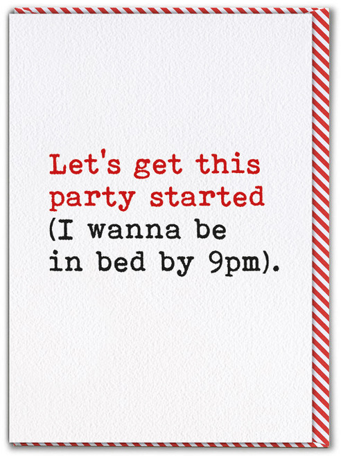 Funny Birthday Card Get The Party Started