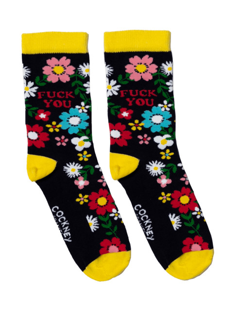 Rude Gift For Her - Fuck You Socks By Cockney Spaniel