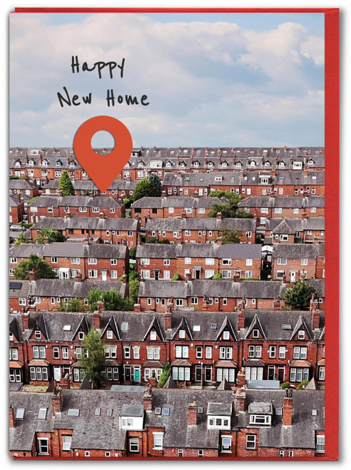 Funny Happy New Home Pin Card By Brainbox Candy