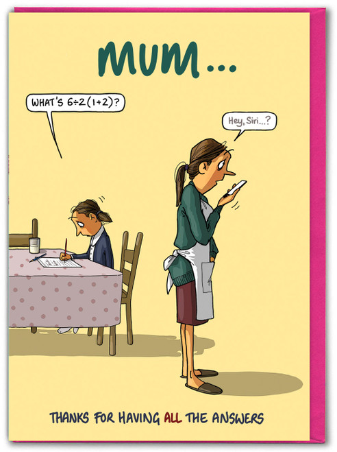 Funny Mother's Day Card All The Answers By Bryony Walters