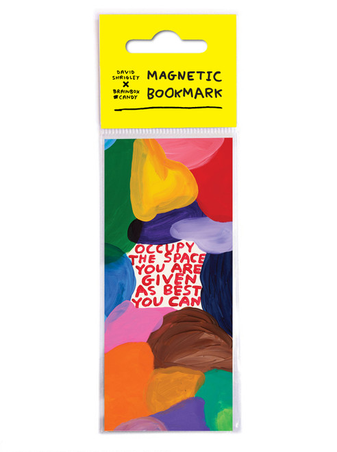 Funny Magnetic Bookmark Occupy The Space By David Shrigley