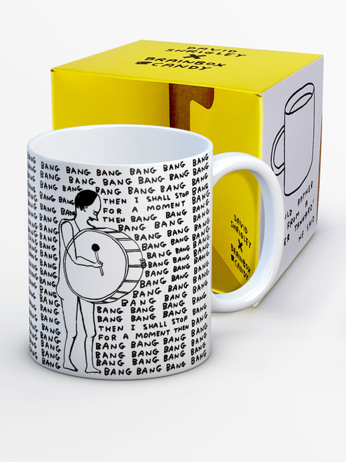 Funny Boxed Mug Bang Bang Bang By David Shrigley