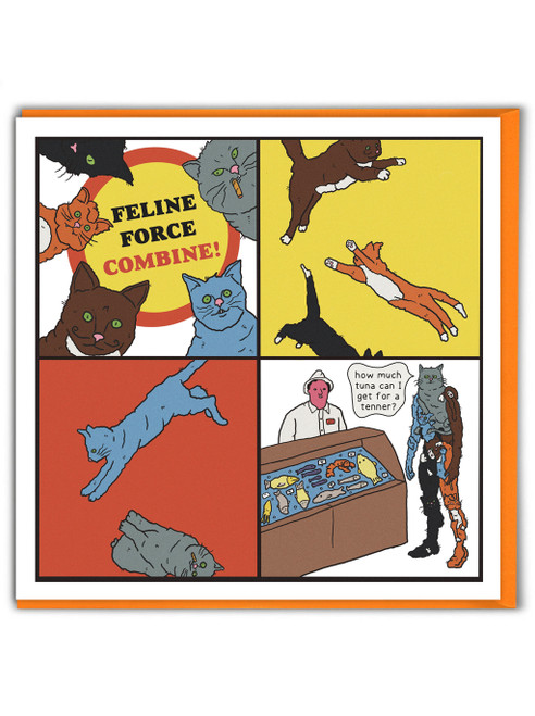 Funny Birthday Card - Feline Force By Otherwhats