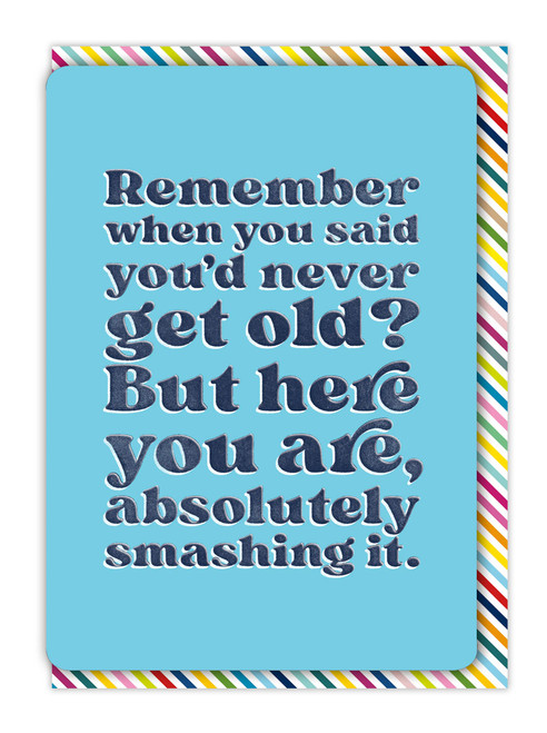 Funny Smashing It Birthday Card