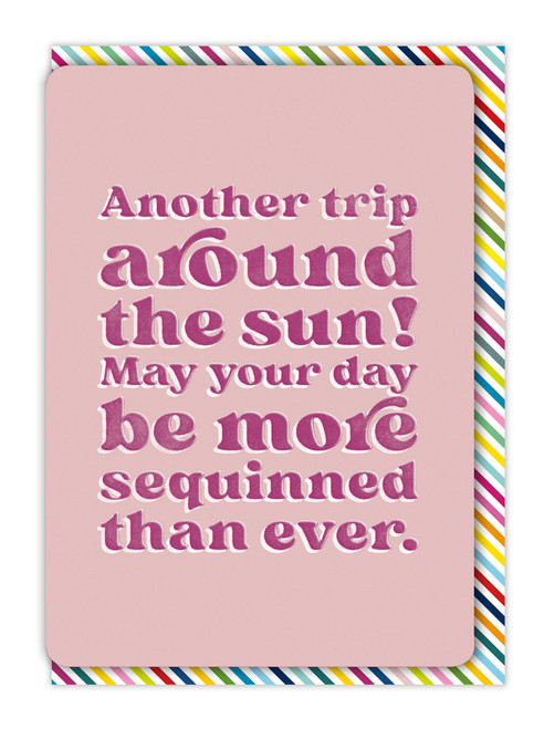 Funny Trip Around The Sun Birthday Card