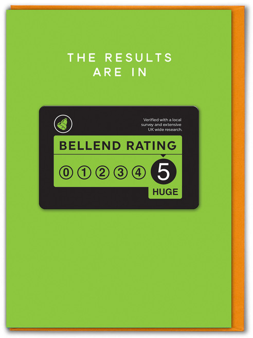 Rude Bellend Rating 3D Birthday Card